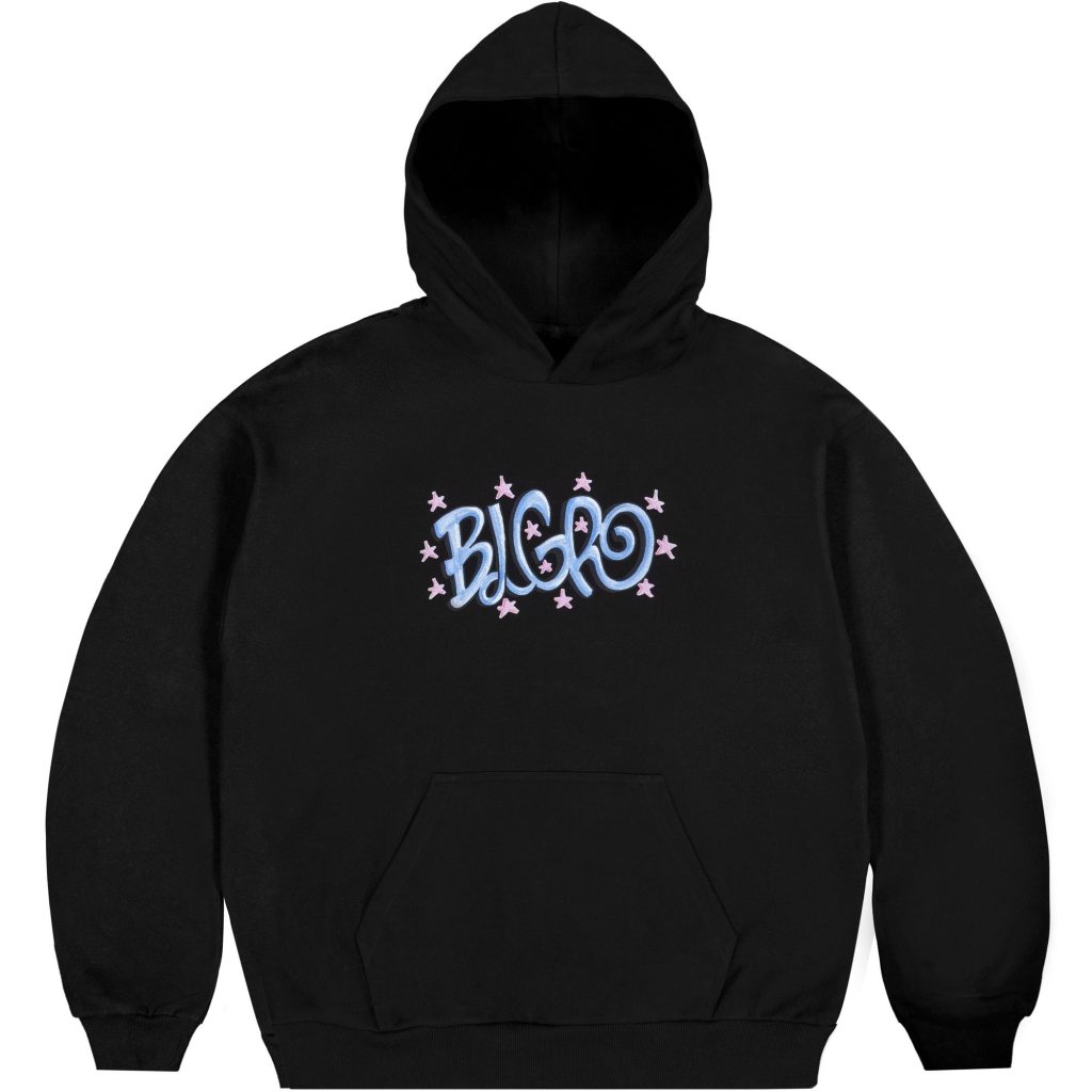 BLGR STARS HOODIE [BLACK]